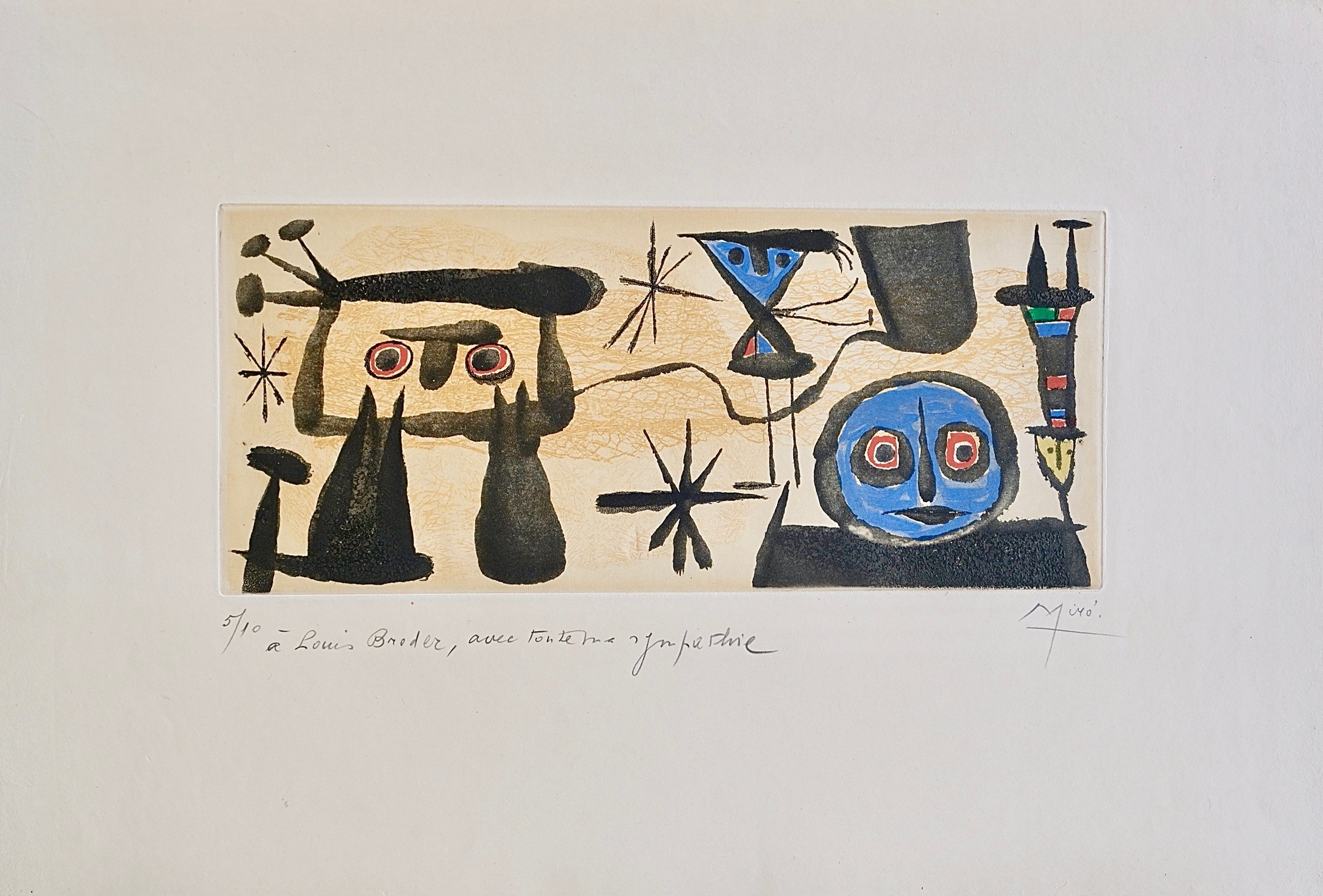 Joan Miró, Sans titre (Un poème dans chaque livre Paul Eluard) ref BDNW2976 Joan Miró, Sans titre (Un poème dans chaque livre Paul Eluard) ref BDNW2976