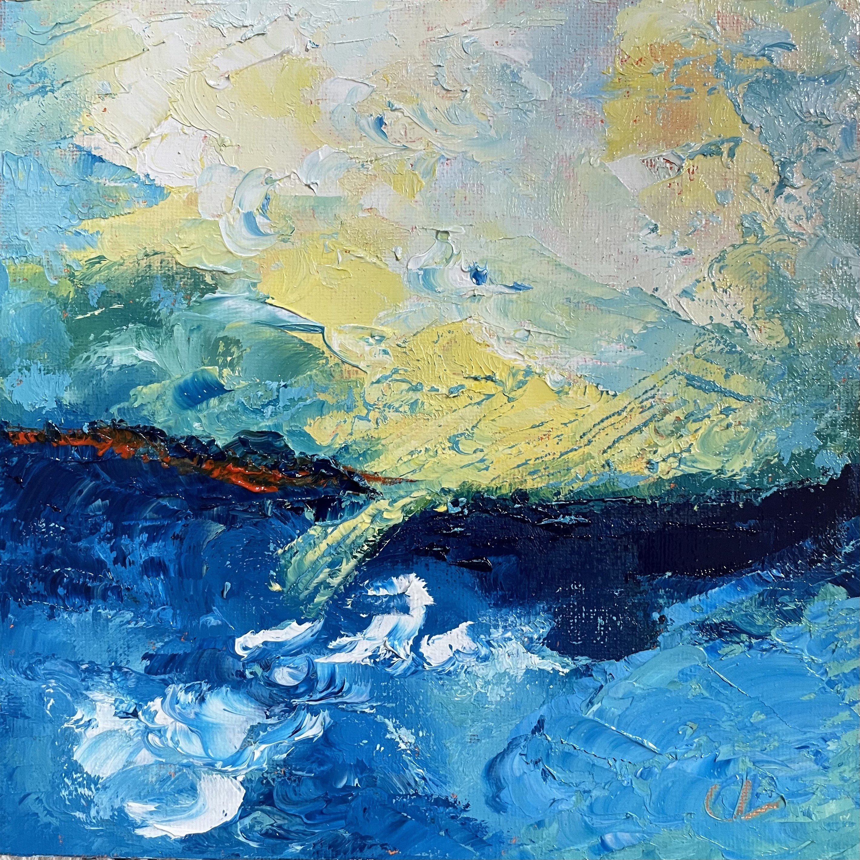 Claire de Noinville, Flotter - série Paysage abstraite Claire de Noinville, Flotter - série Paysage abstraite