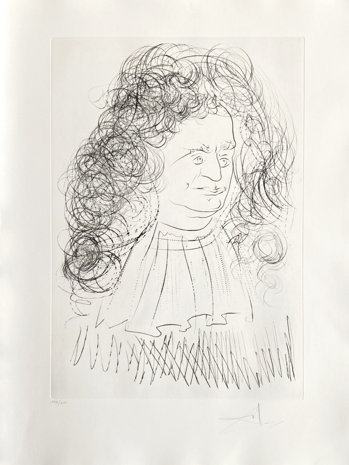 Salvador Dali, Le Portrait de La Fontaine Salvador Dali, Le Portrait de La Fontaine