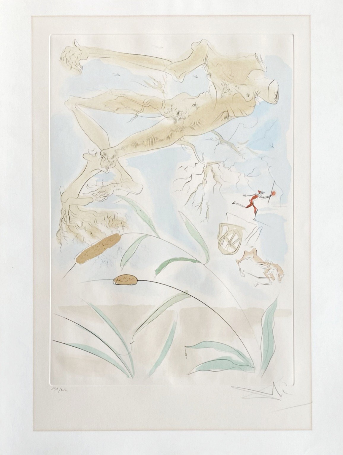 Salvador Dali, Le Chêne et le Roseau Salvador Dali, Le Chêne et le Roseau