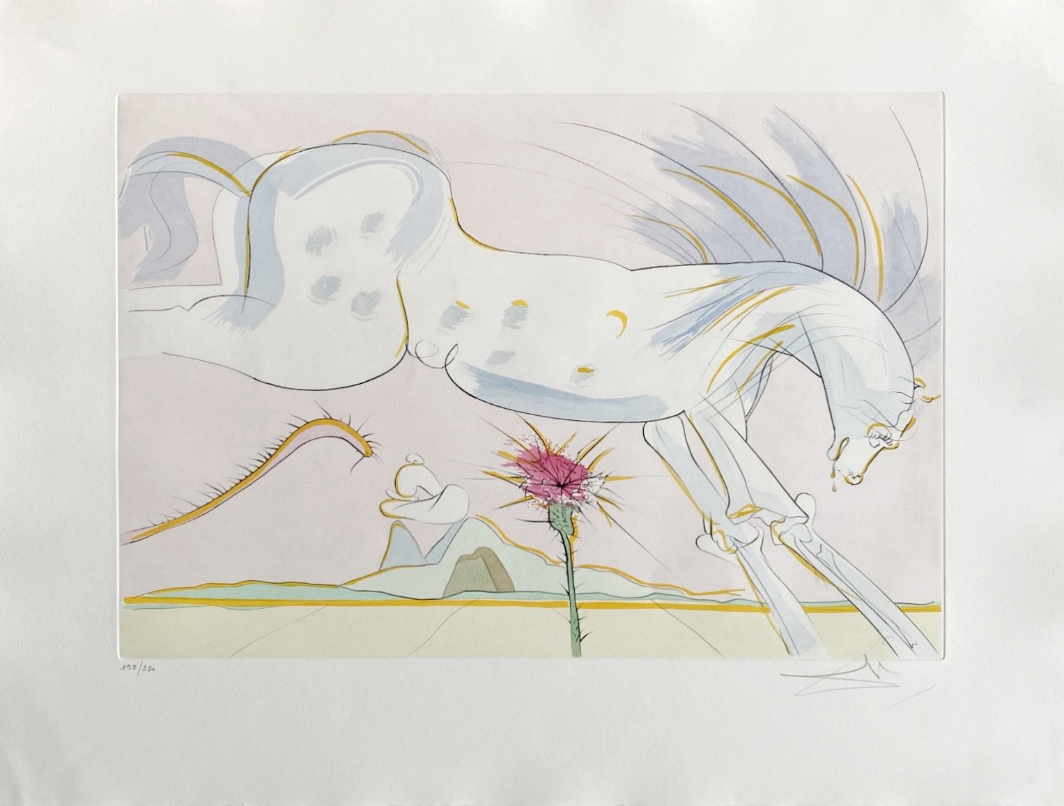 Salvador Dali, Le Cheval et le Loup Salvador Dali, Le Cheval et le Loup