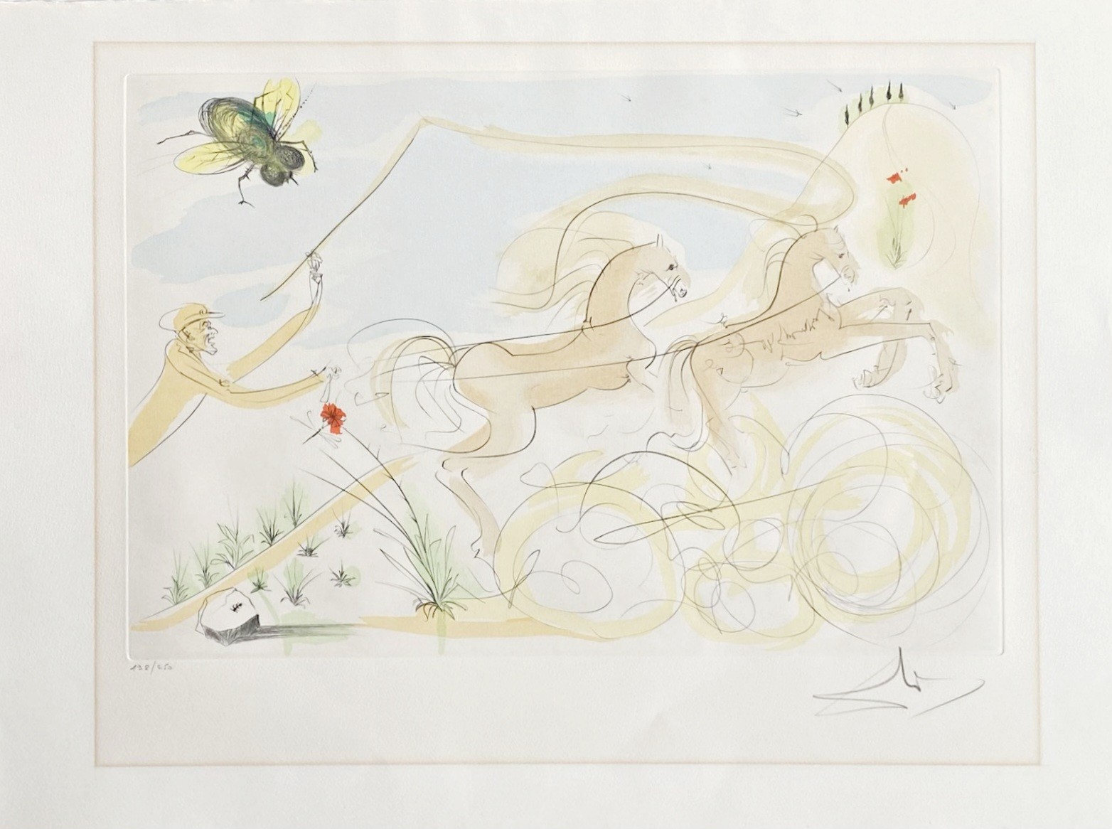 Salvador Dali, Le Coche et la Mouche Salvador Dali, Le Coche et la Mouche