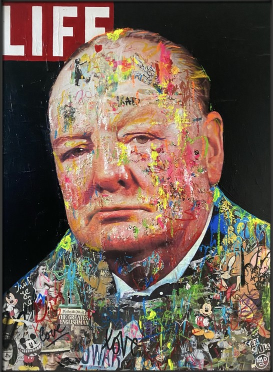 Maria De Campos, Churchill, Painting on canvas