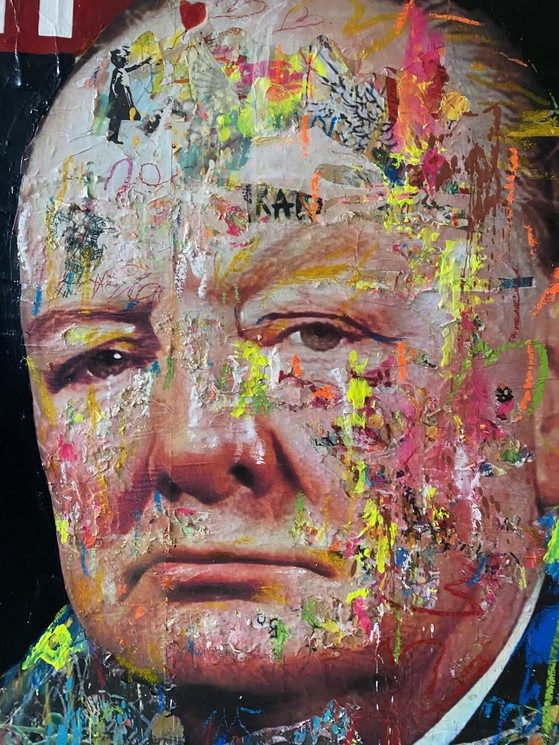 Maria De Campos, Churchill, Painting on canvas