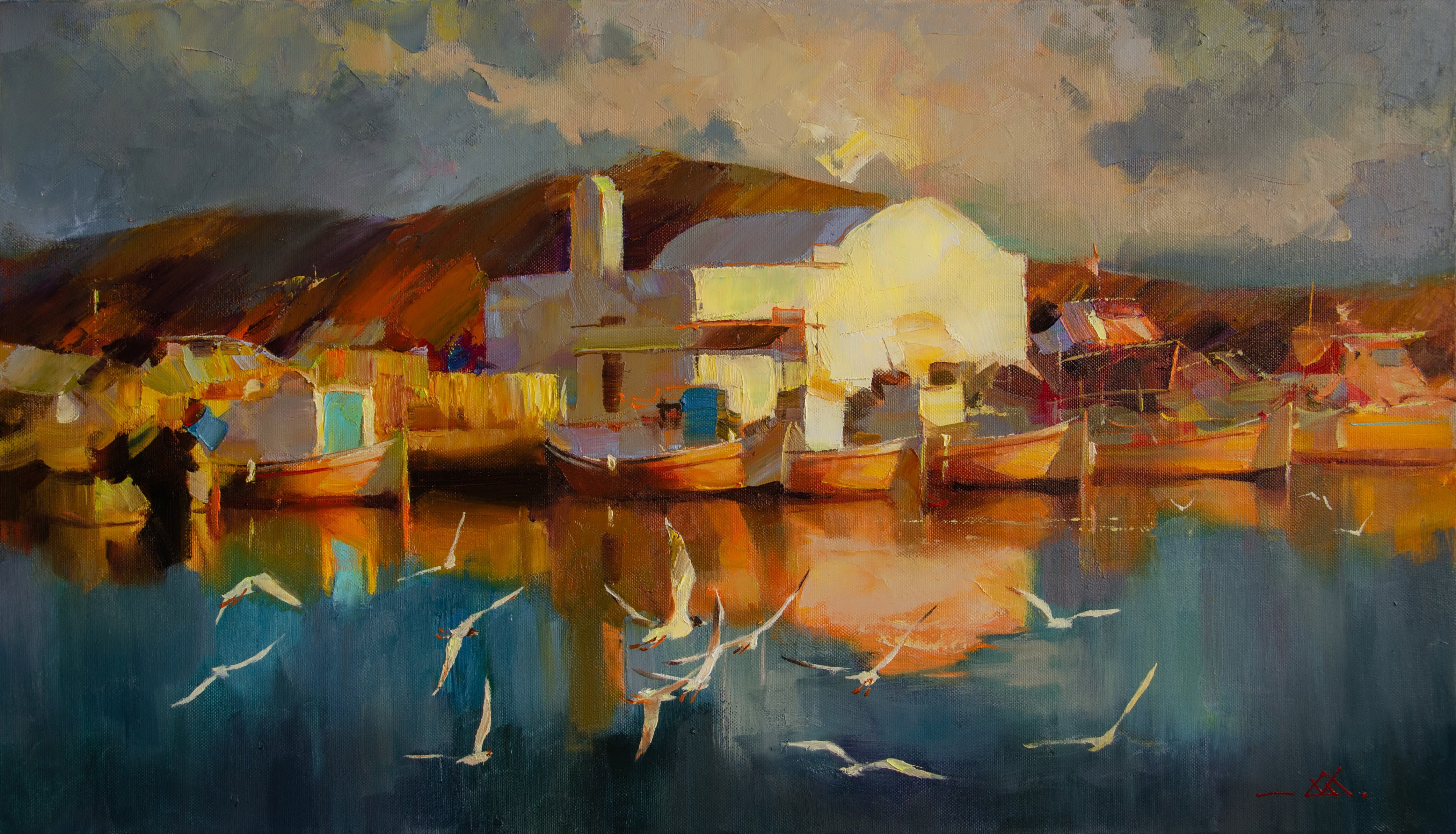 Vasyl Khodakivskyi, Warmth of the evening sun Vasyl Khodakivskyi, Warmth of the evening sun