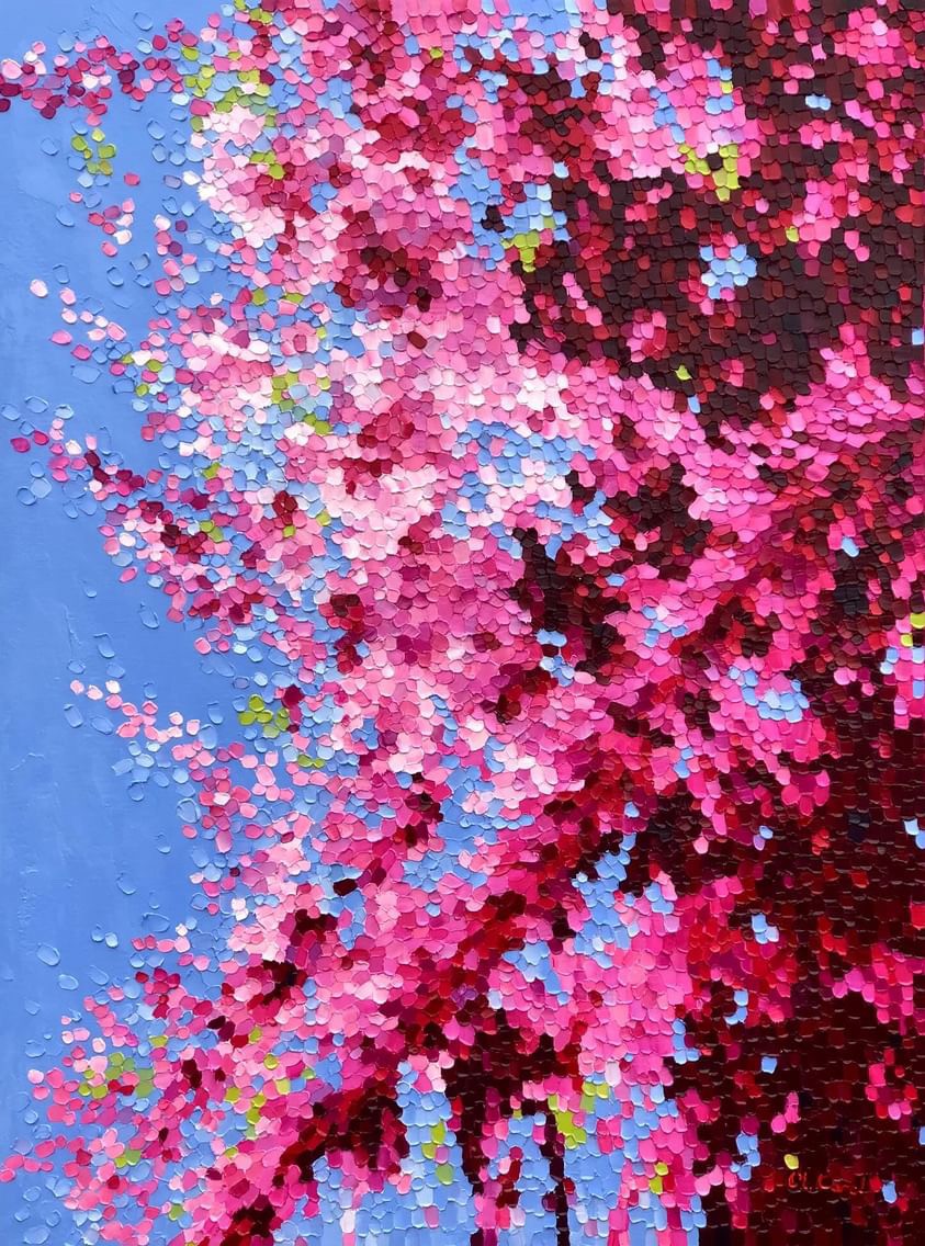 Ulyana Korol, Tree of love - cherry blossoms, spring in France Ulyana Korol, Tree of love - cherry blossoms, spring in France