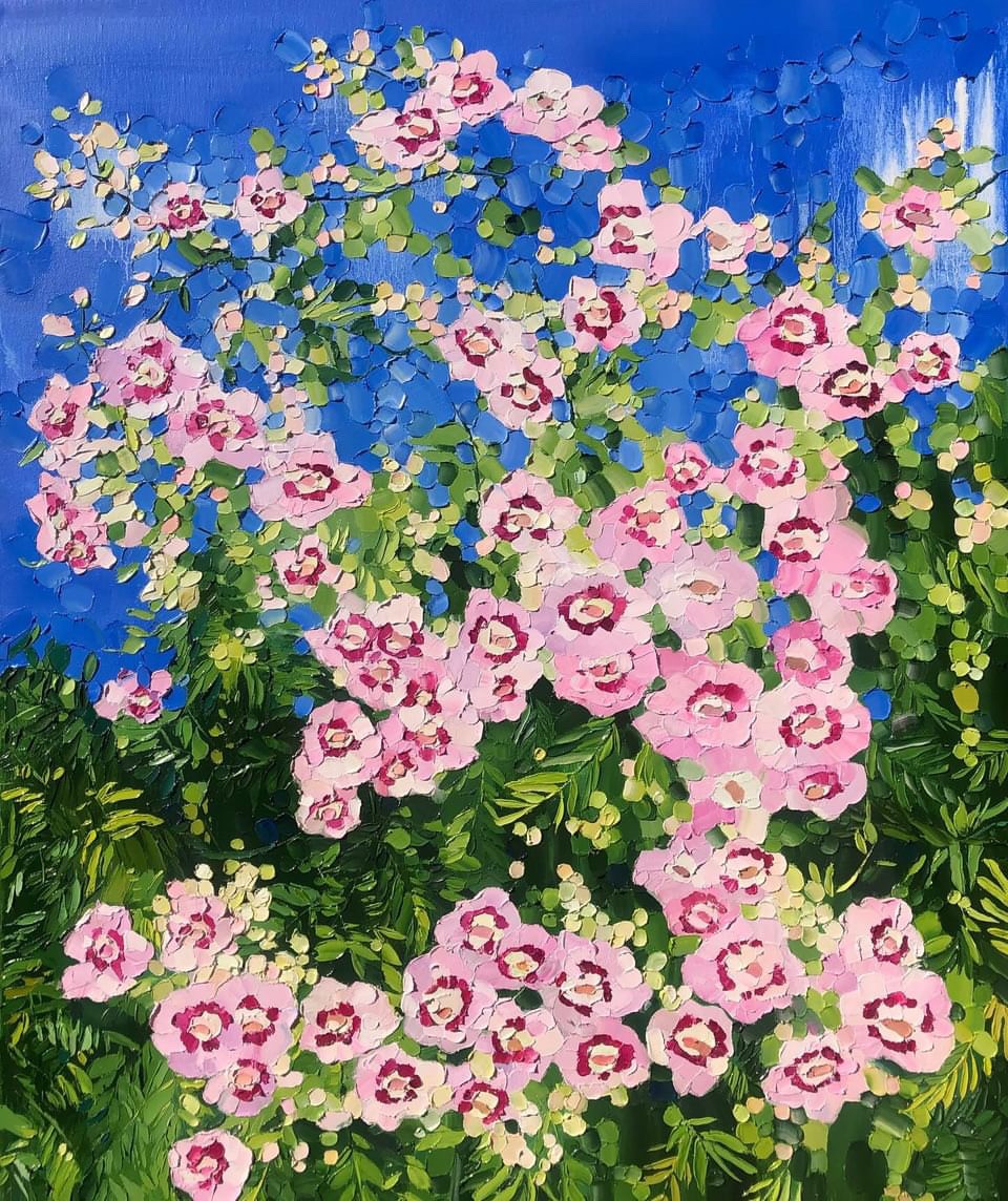 Ulyana Korol, Pink wind - blossoms, spring in France, flowers garden Ulyana Korol, Pink wind - blossoms, spring in France, flowers garden