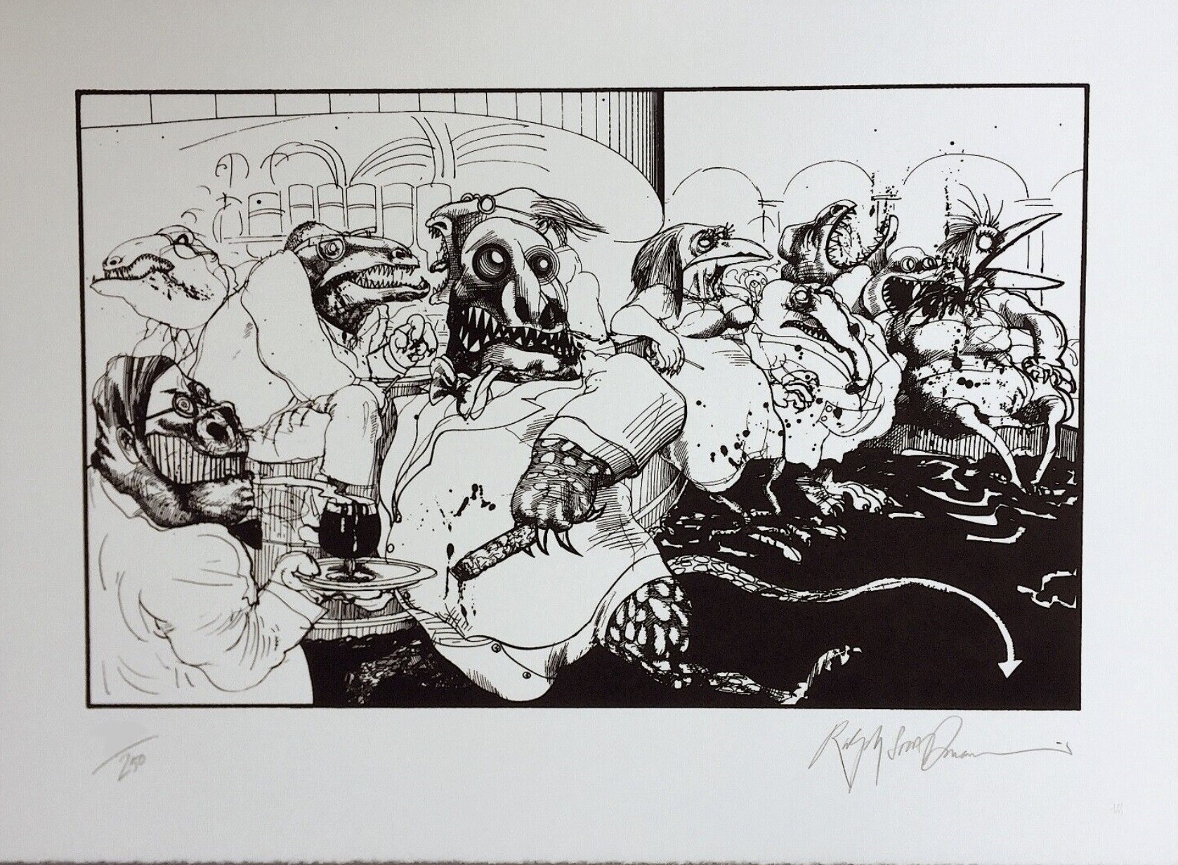 Ralph Steadman, Lizard Lounge Vegas Ralph Steadman, Lizard Lounge Vegas