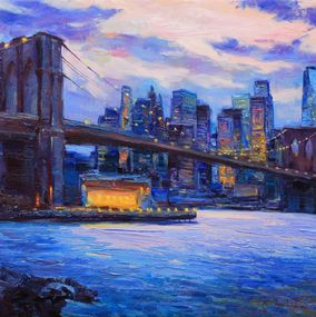 Painting, Brooklyn Bridge, Alisa Onipchenko-Cherniakovska