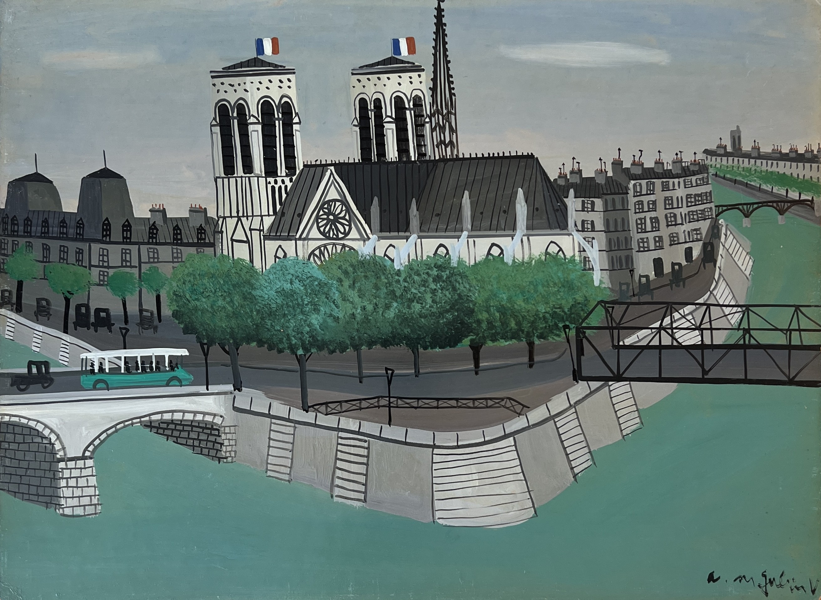 Armand Marie Guérin, Passerelle métallique Armand Marie Guérin, Passerelle métallique