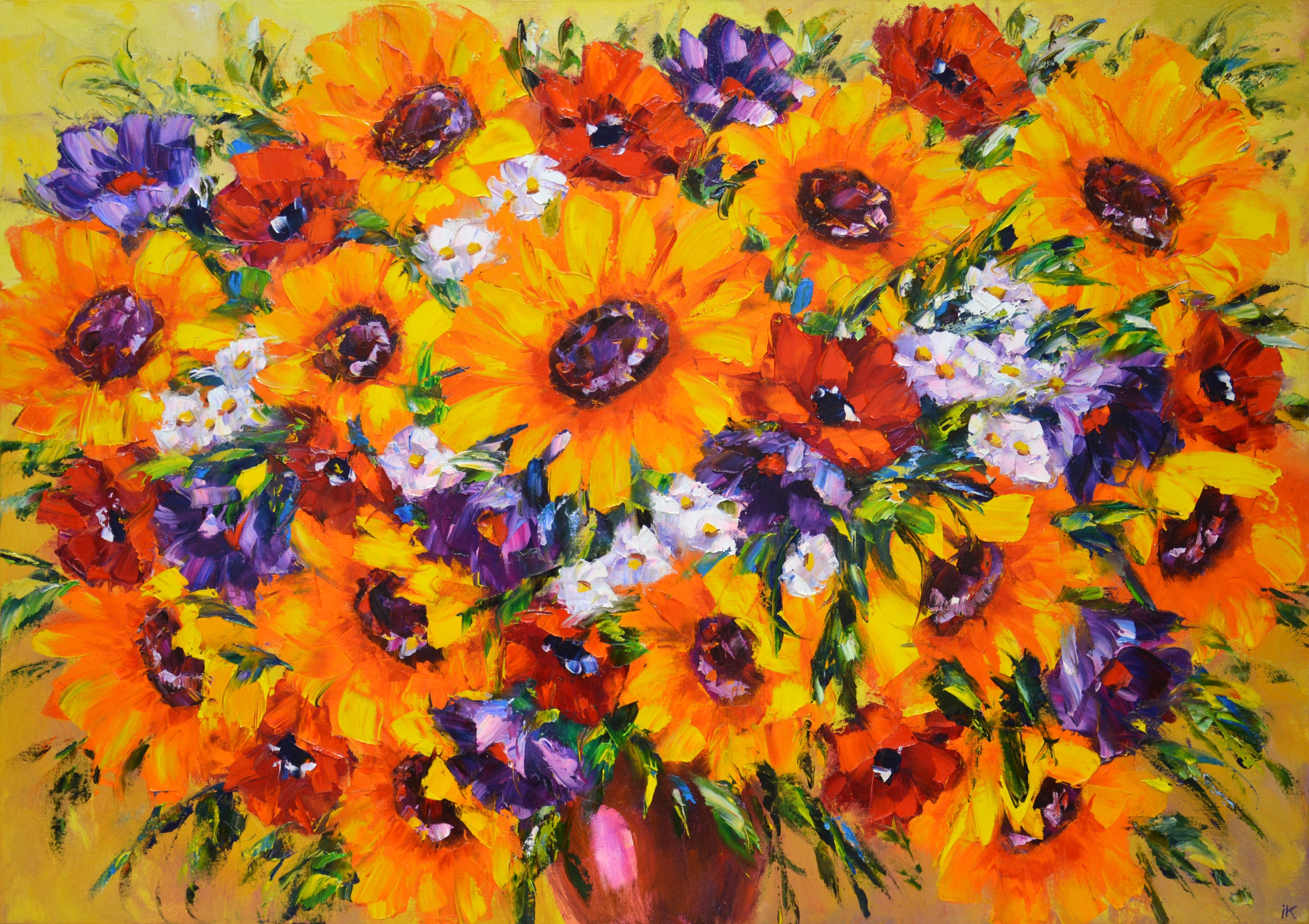 Iryna Kastsova, Sunny bouquet. Iryna Kastsova, Sunny bouquet.