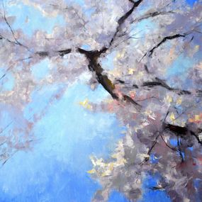 Gemälde, Blooming tree, Elena Lukina
