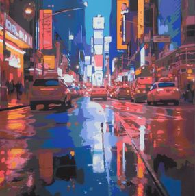 Gemälde, New York City Rain #8, Marco Barberio