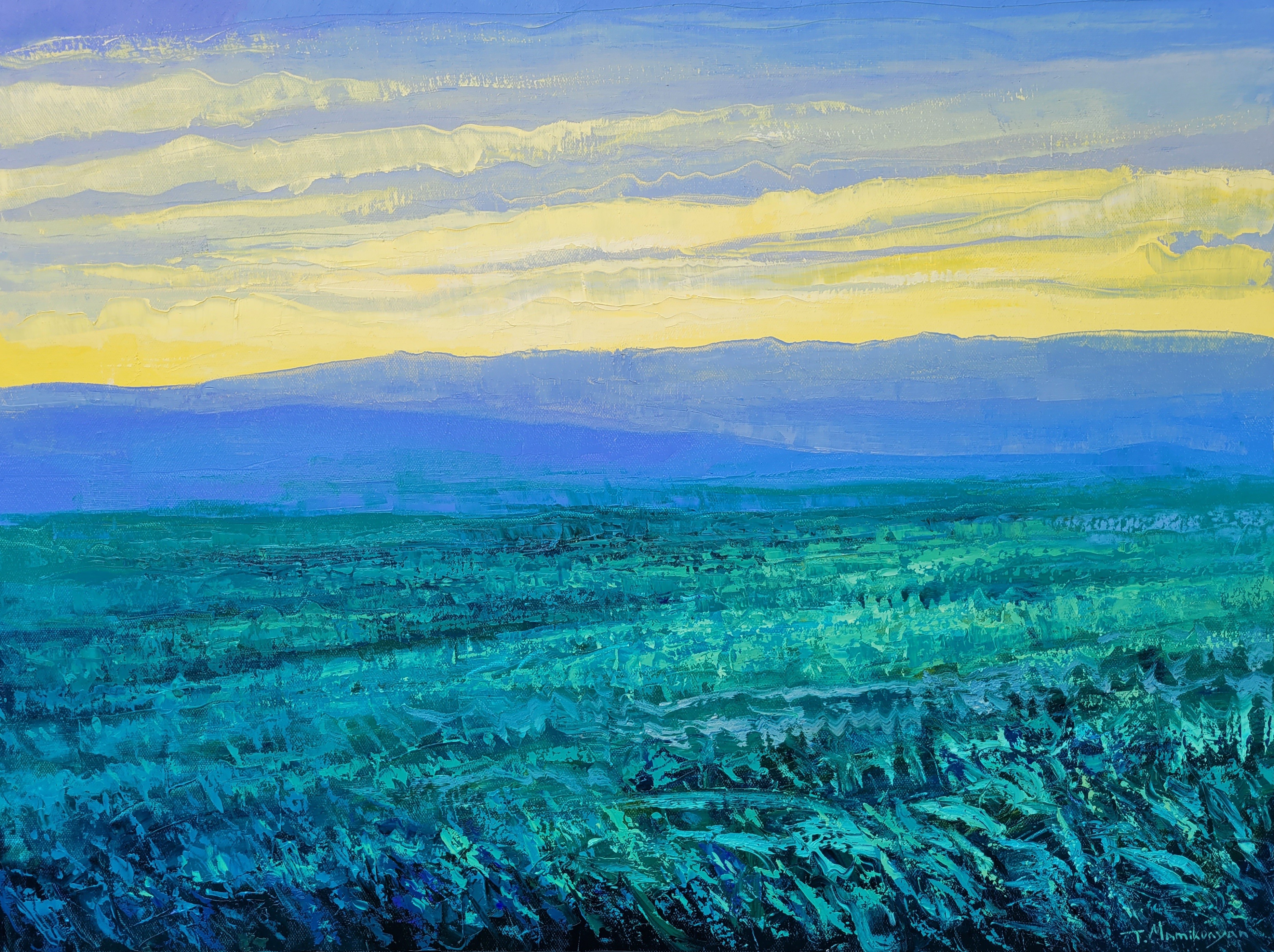 Tigran Mamikonyan, Green Field at Sunrise Tigran Mamikonyan, Green Field at Sunrise