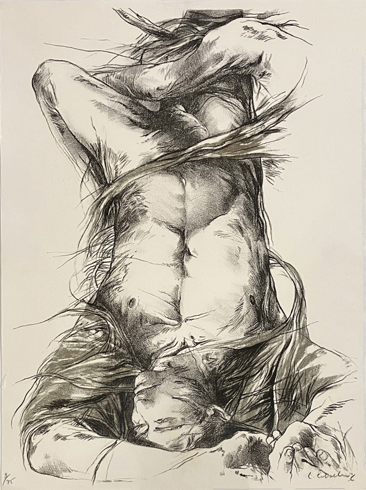 Luis Caballero, Unititled male nude Luis Caballero, Unititled male nude