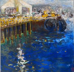 Painting, Port de la Ciotat, Lili Le Gouvello