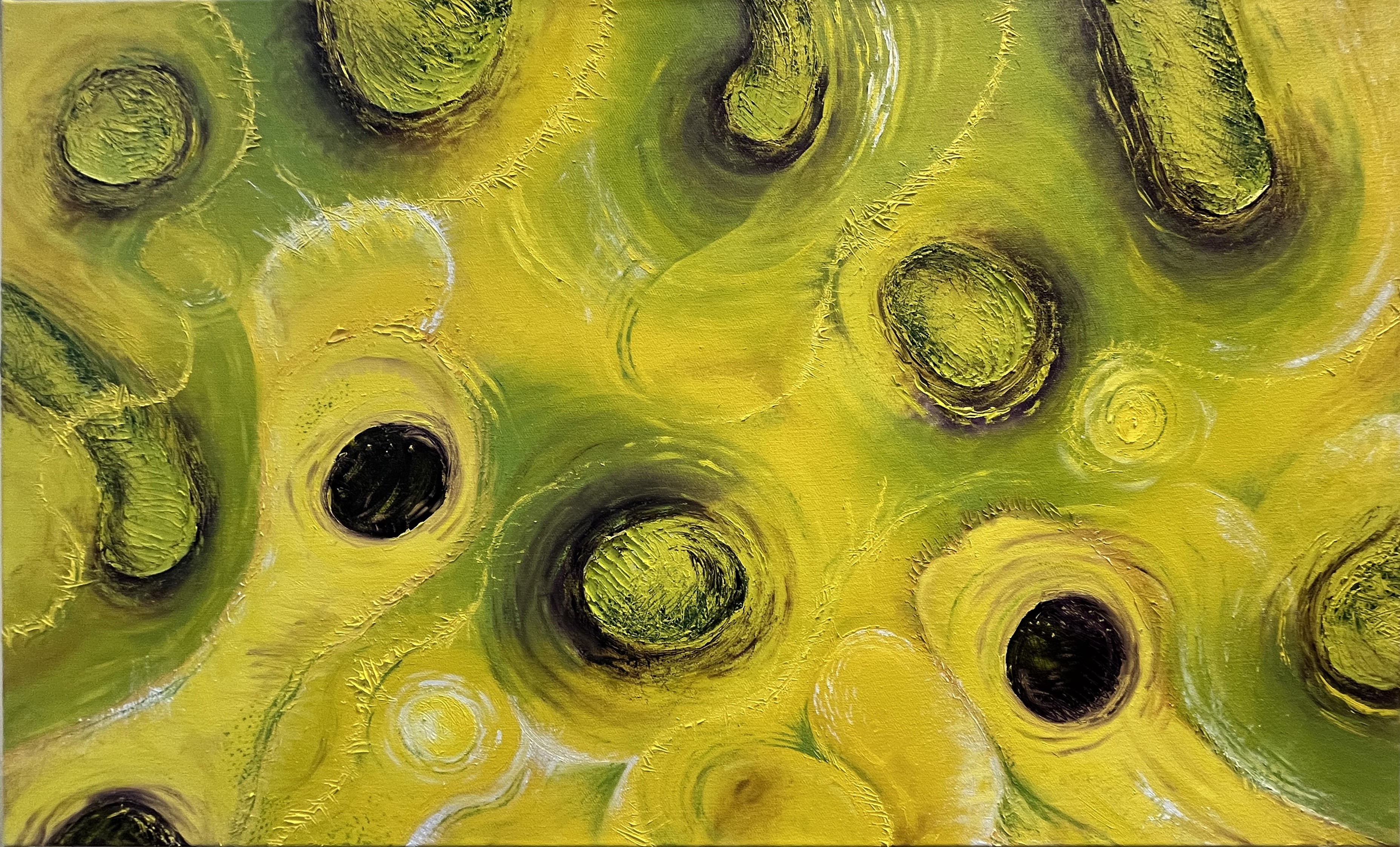 Jeff Engberg, Yellow green violet balls 1 Jeff Engberg, Yellow green violet balls 1