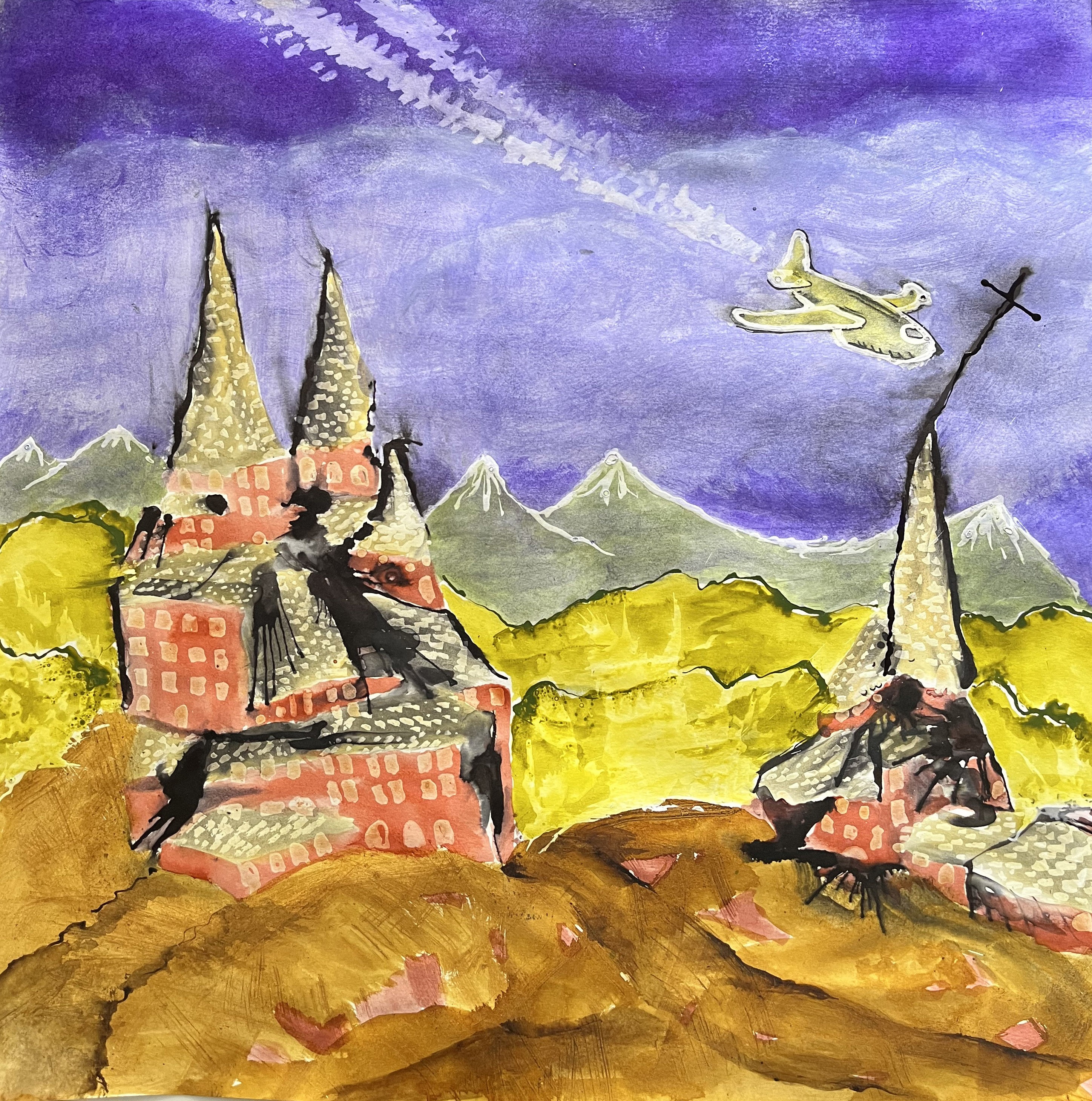 Jeff Engberg, Plane crash landscape 1 Jeff Engberg, Plane crash landscape 1