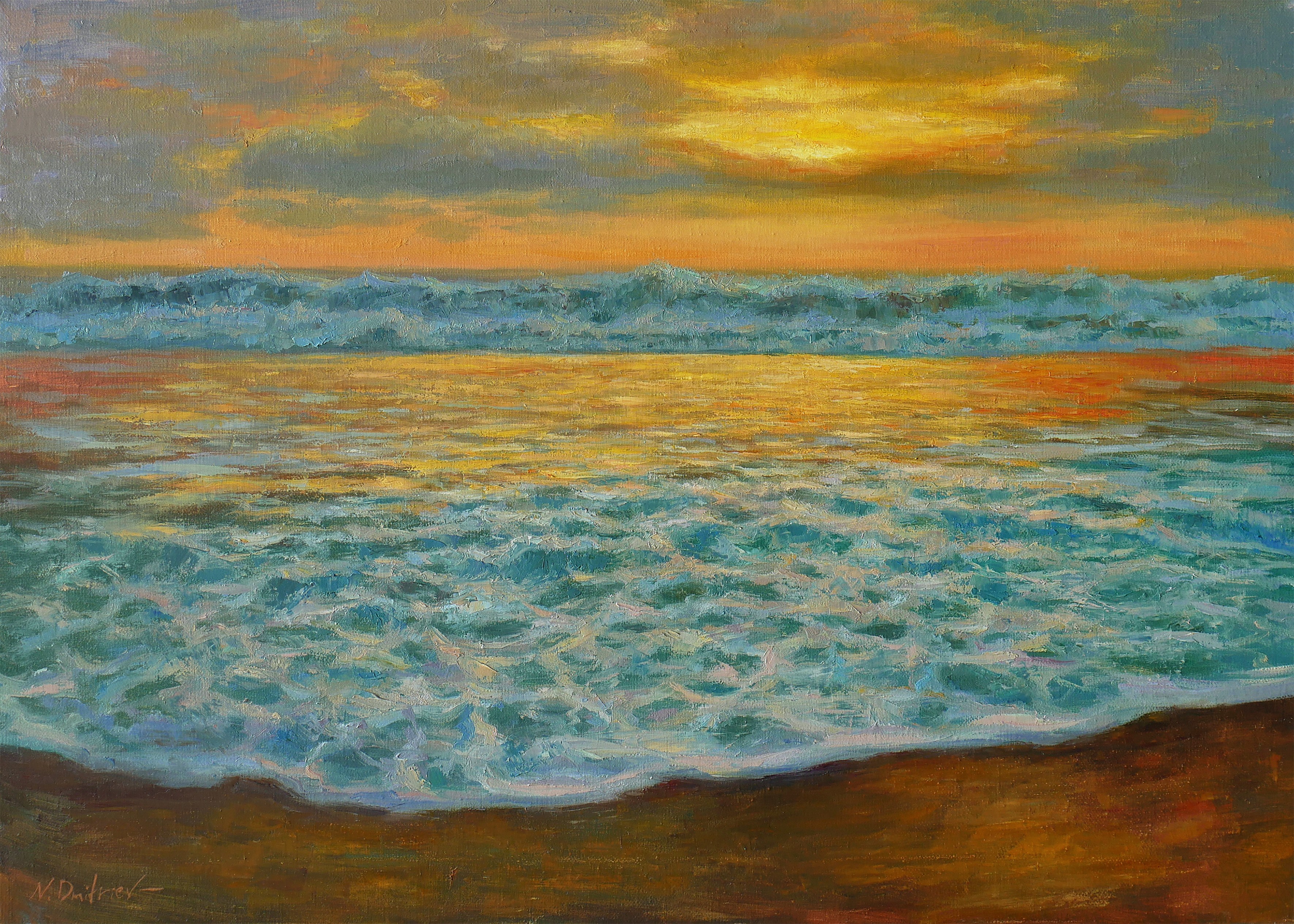 Nikolay Dmitriev, Beautiful Sea Sunset Nikolay Dmitriev, Beautiful Sea Sunset