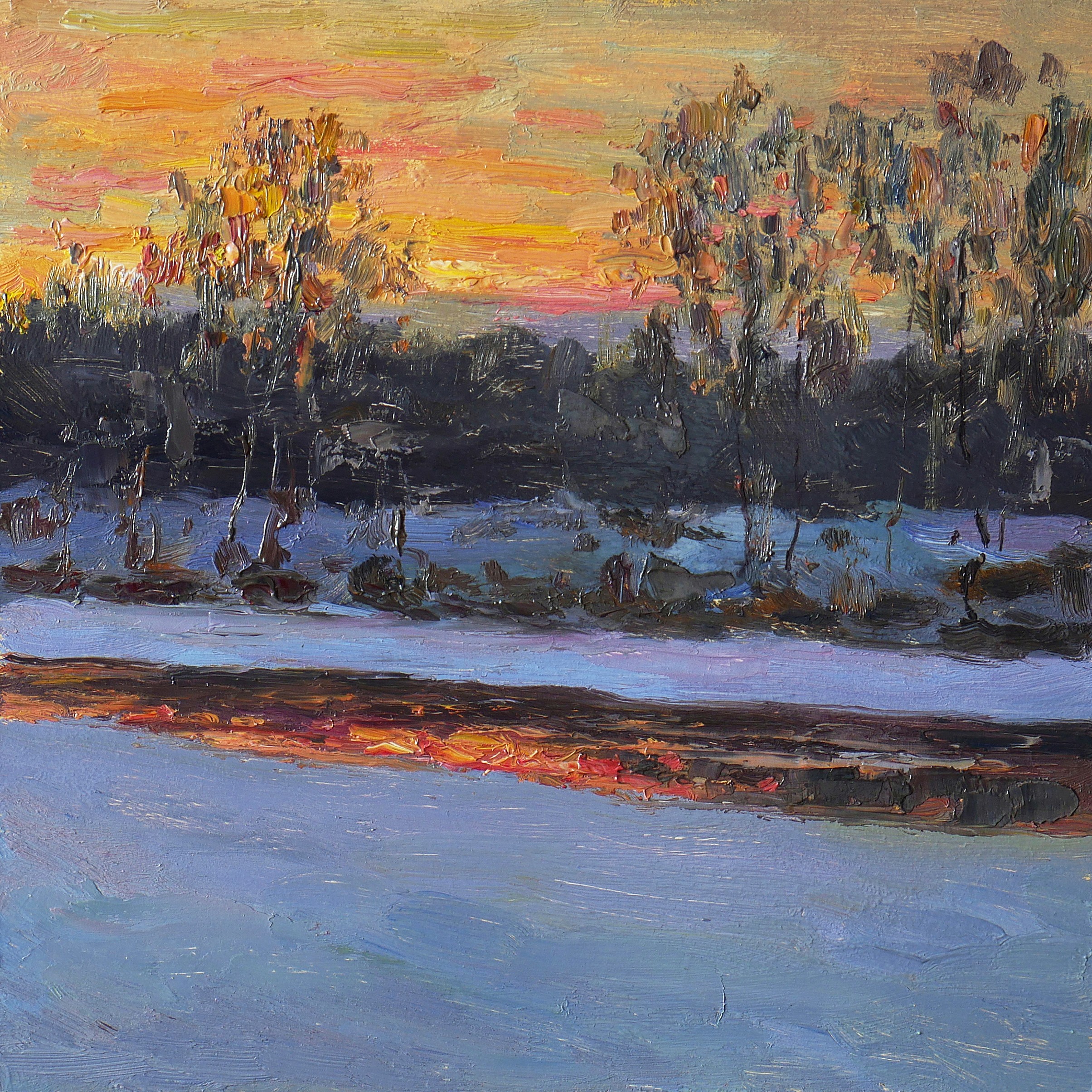 Nikolay Dmitriev, The Frosty Evening At The Krasivaya Mecha Nikolay Dmitriev, The Frosty Evening At The Krasivaya Mecha