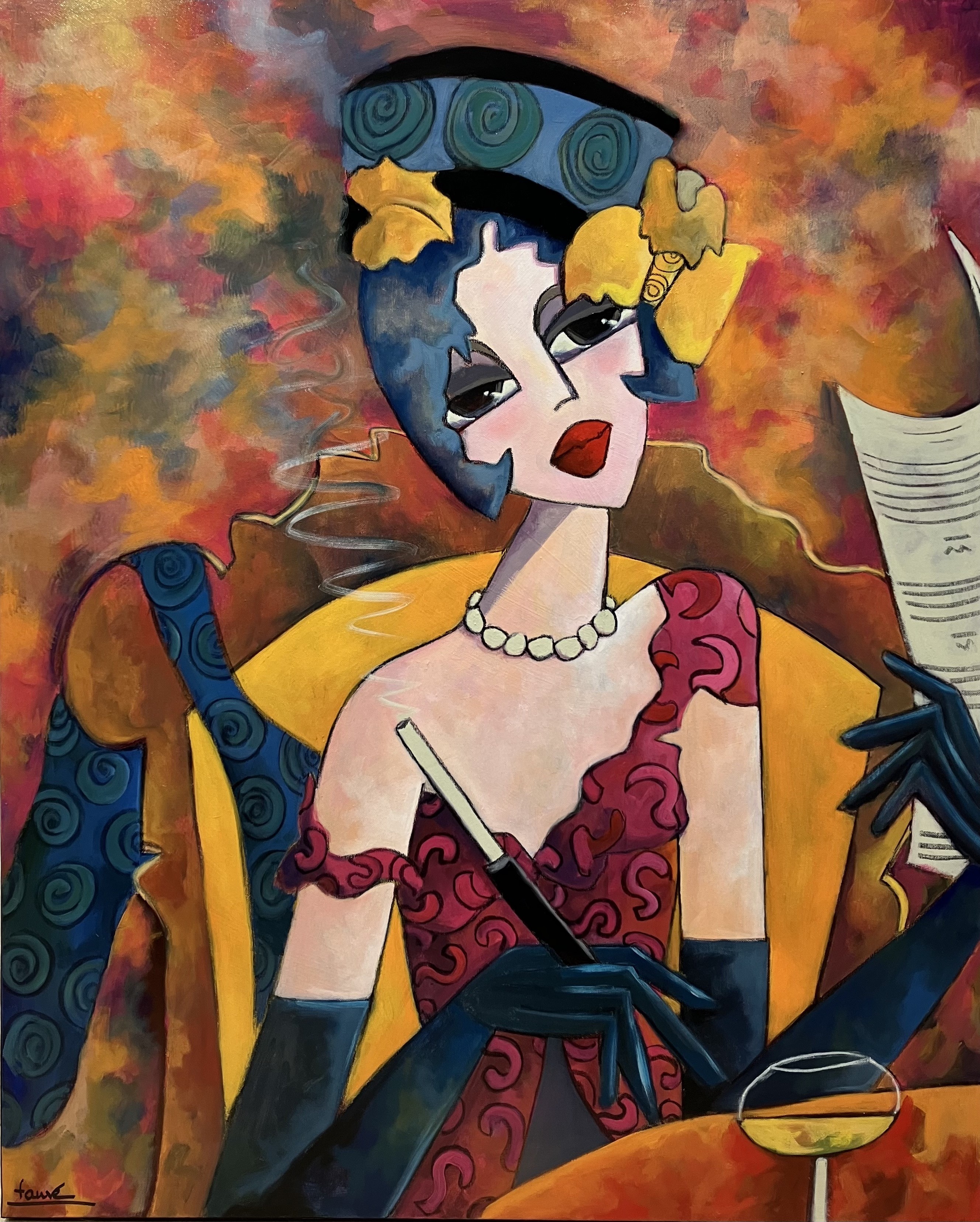 Martine Fauve Dechavanne, Couleur safran Martine Fauve Dechavanne, Couleur safran