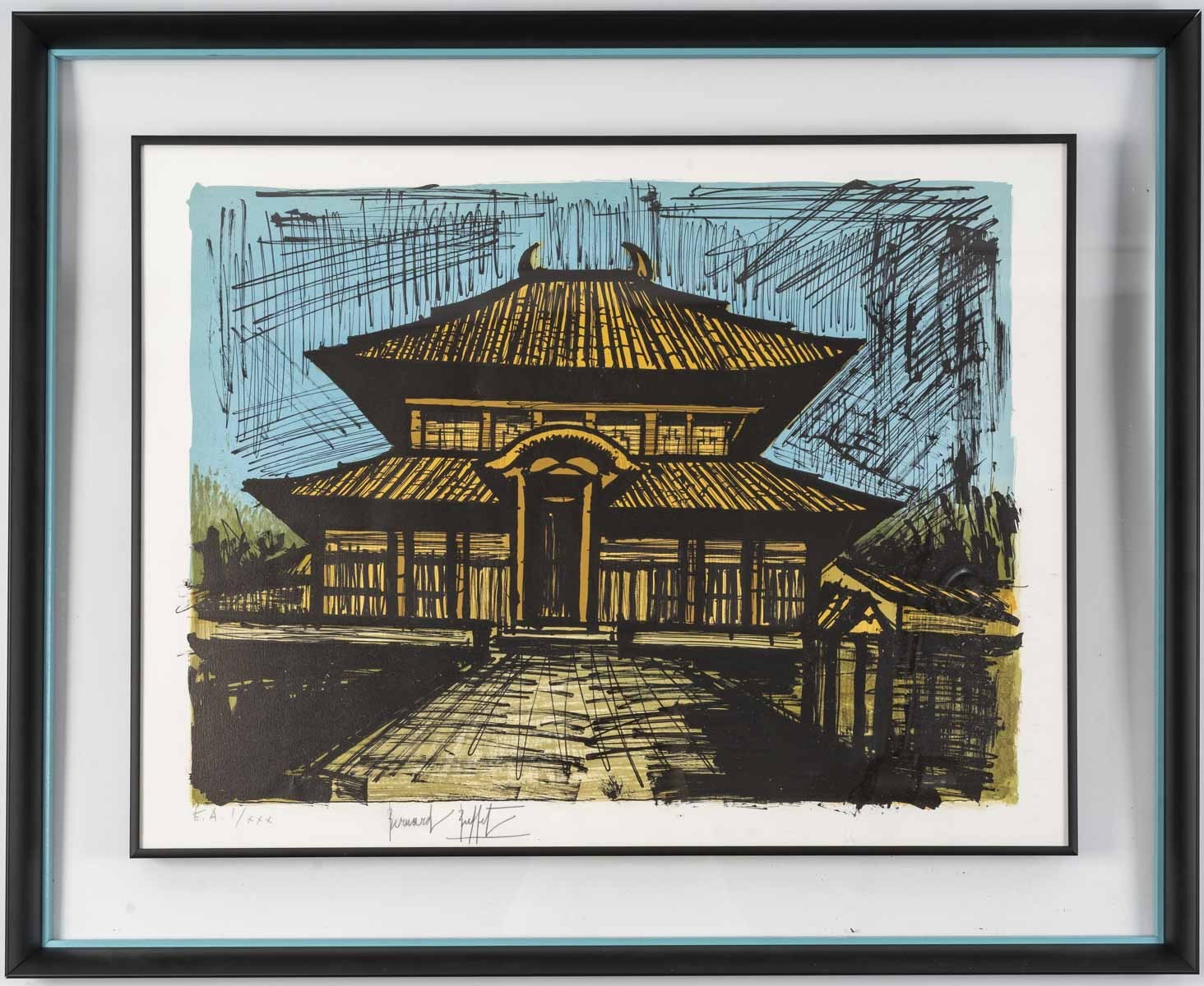 Bernard Buffet, Temple Ryoan-Ji Bernard Buffet, Temple Ryoan-Ji