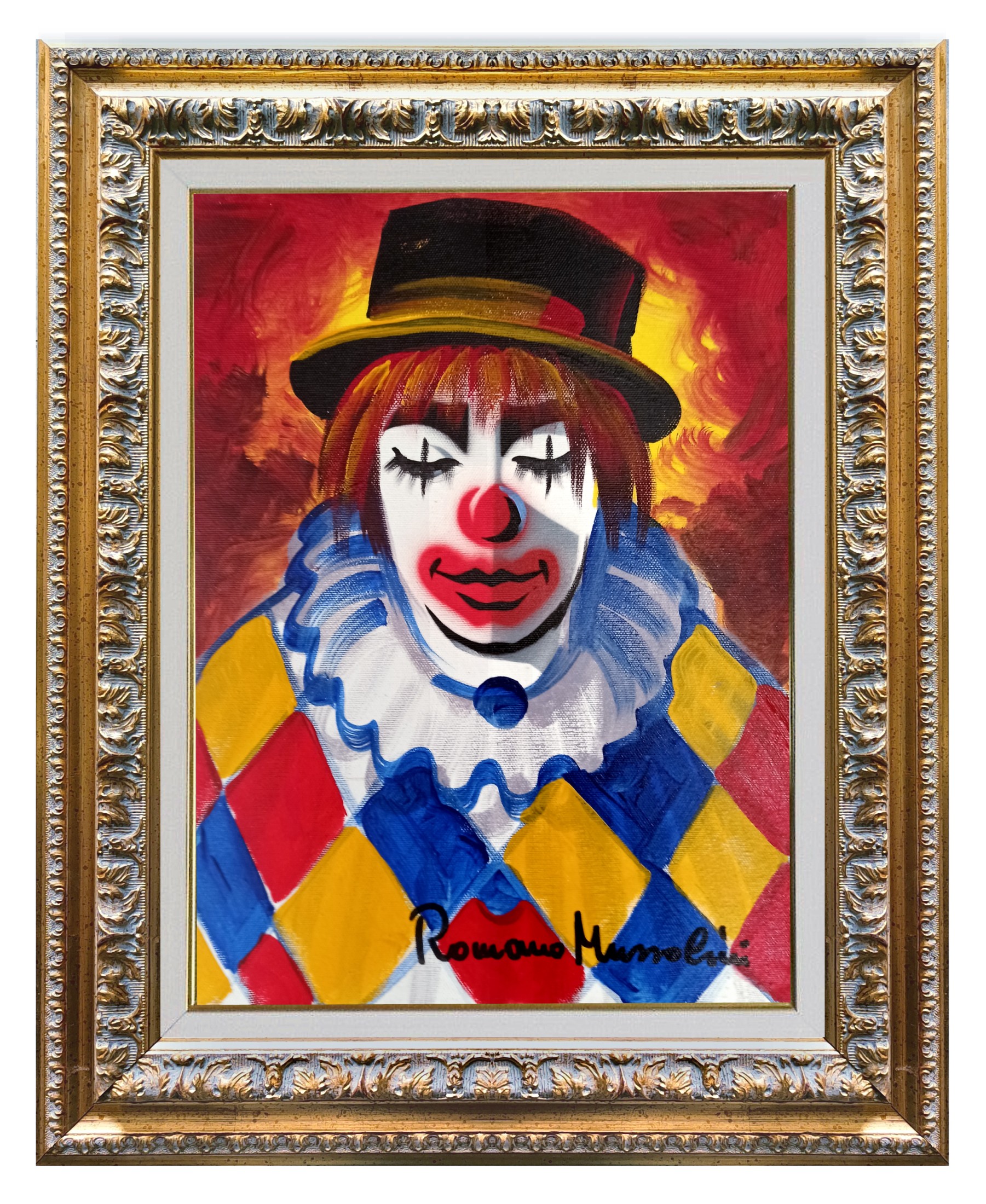 Romano Mussolini, The clown - Italian painting Romano Mussolini, The clown - Italian painting