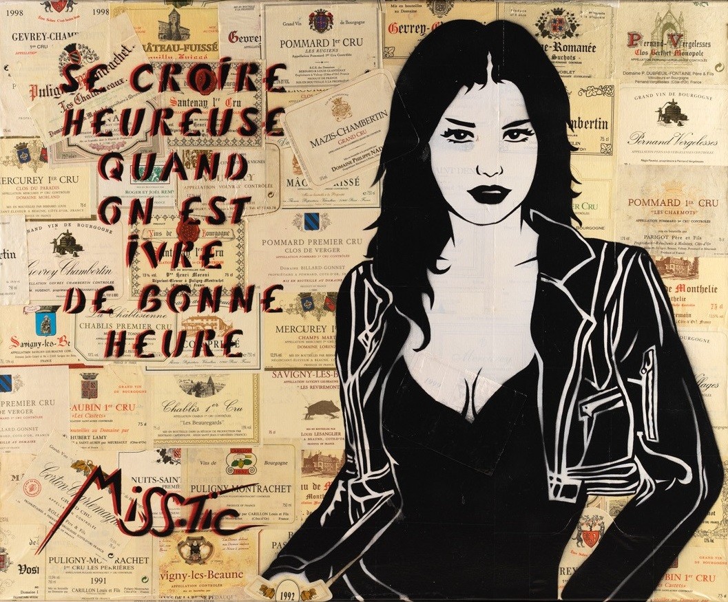 Miss.Tic, Se croire heureuse quand on est ivre de bonne heure Miss.Tic, Se croire heureuse quand on est ivre de bonne heure