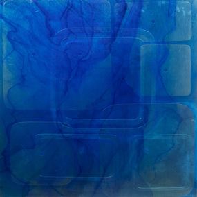 Painting, Blue experimental research, James Chiew