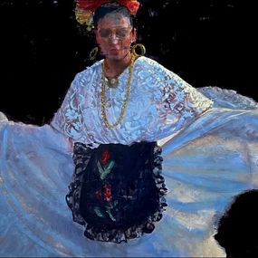 Pintura, Veracruz Dancer, Nicolas V Sanchez