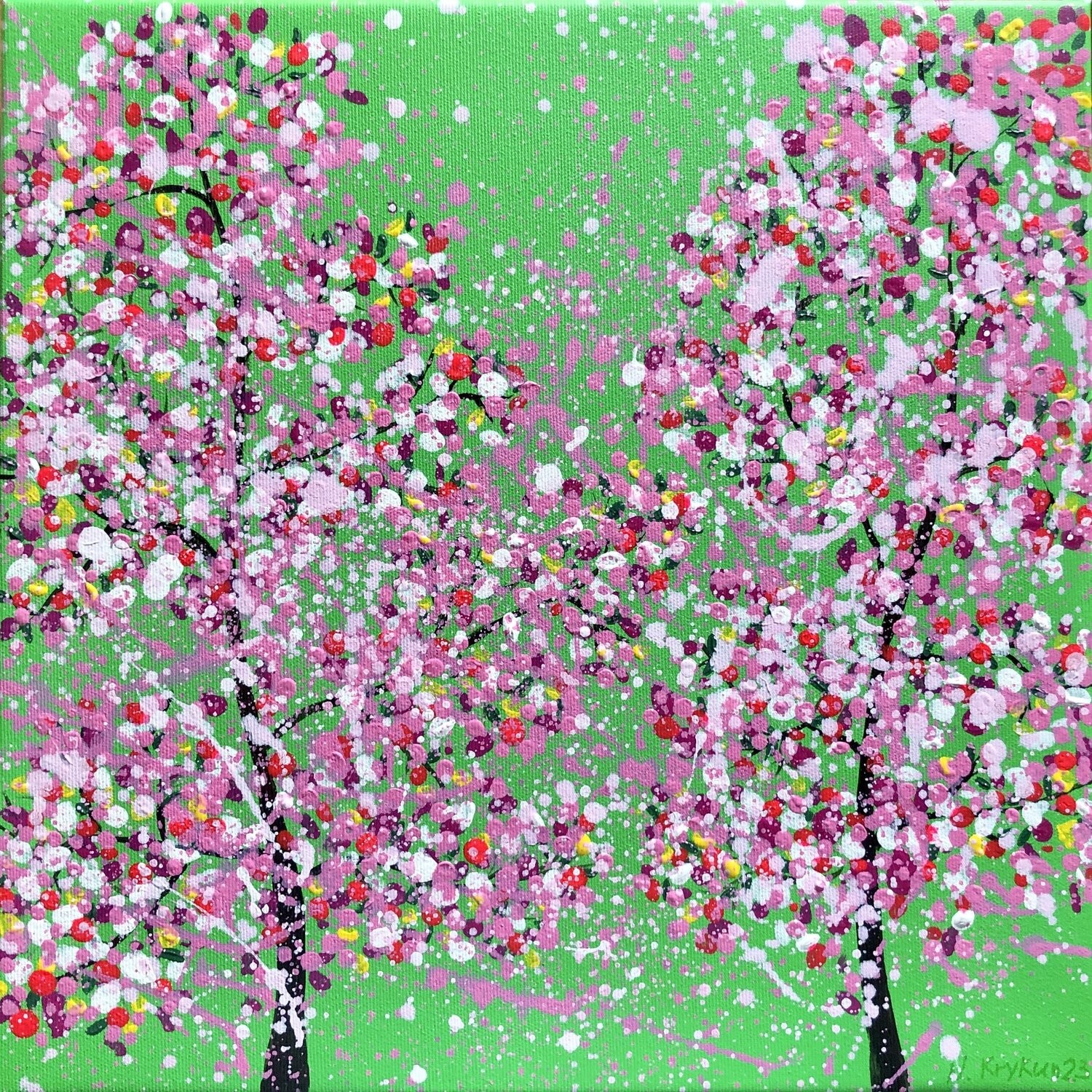 Nataliia Krykun, Cherry blossom green Nataliia Krykun, Cherry blossom green