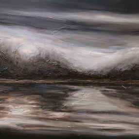 Gemälde, Brown seascape, Nataliia Krykun