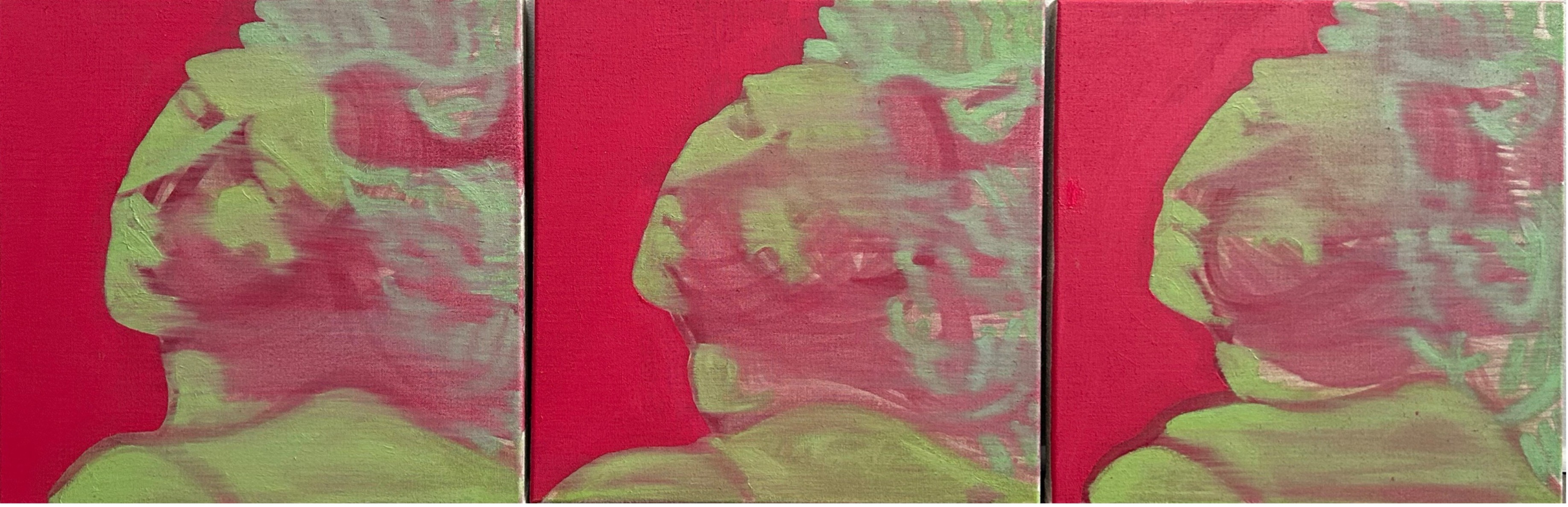 Reinar Foreman, Head of Daphne in Red (triptych) Reinar Foreman, Head of Daphne in Red (triptych)