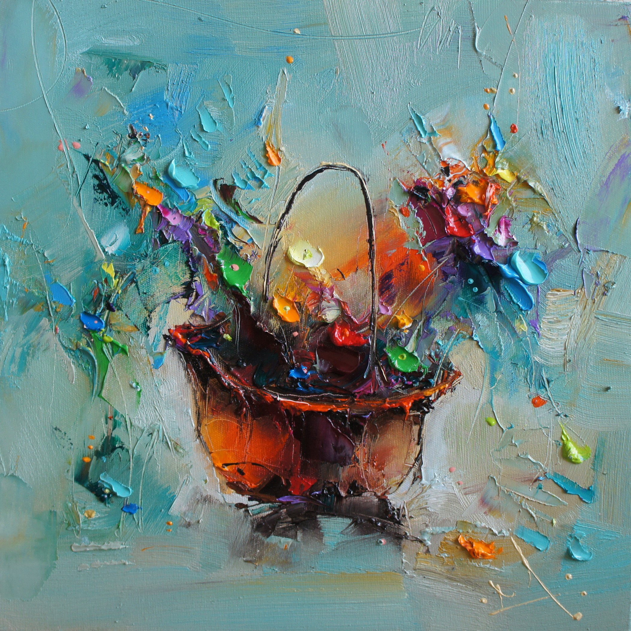 Stanislav Lazarov, The colorful basket Stanislav Lazarov, The colorful basket
