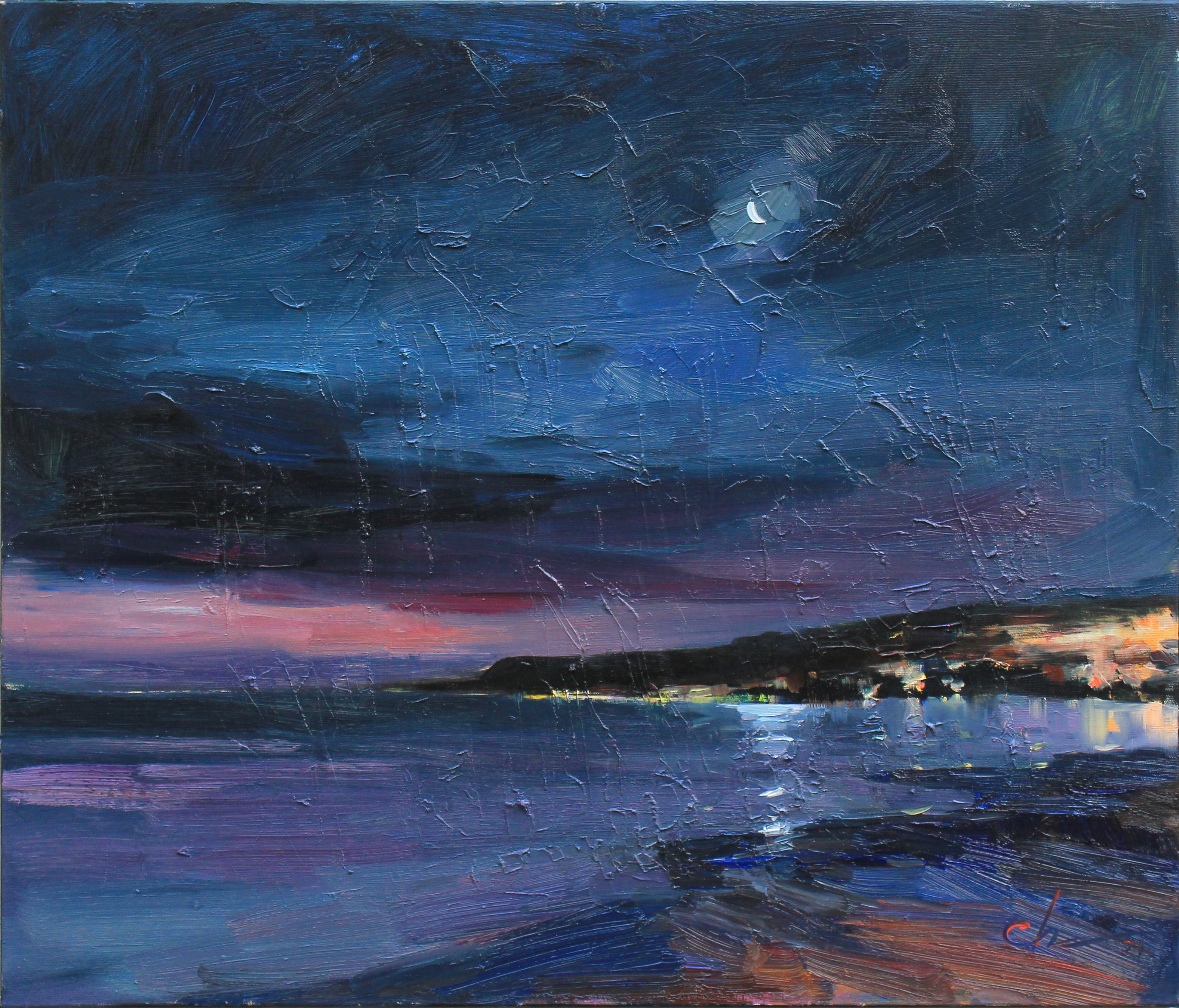 Serhii Cherniakovskyi, Night in the bay Serhii Cherniakovskyi, Night in the bay