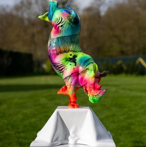 Sculpture, Rhino danseur Graffiti, Xavier Wttrwulghe