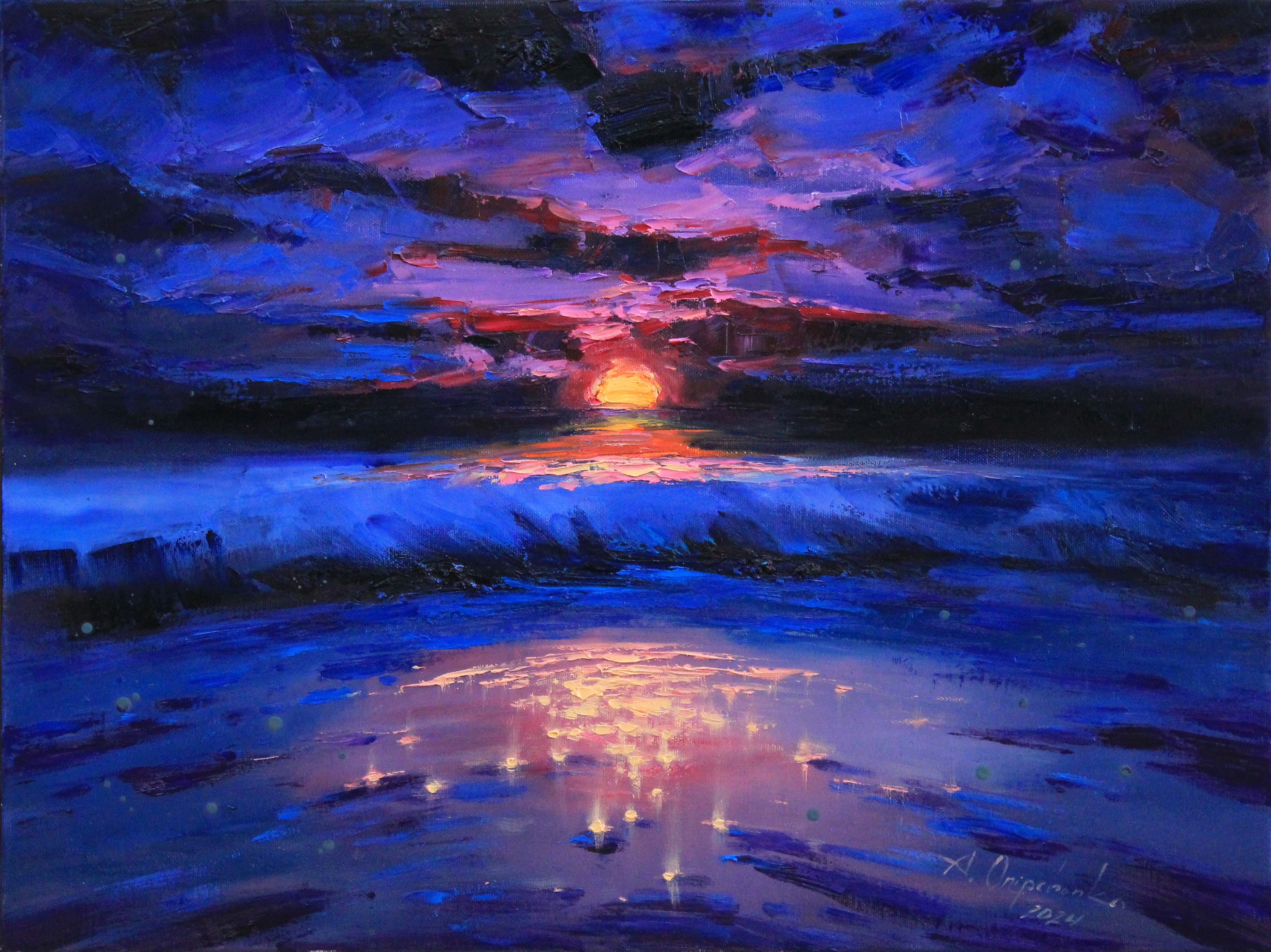 Alisa Onipchenko-Cherniakovska, Orange moon Alisa Onipchenko-Cherniakovska, Orange moon