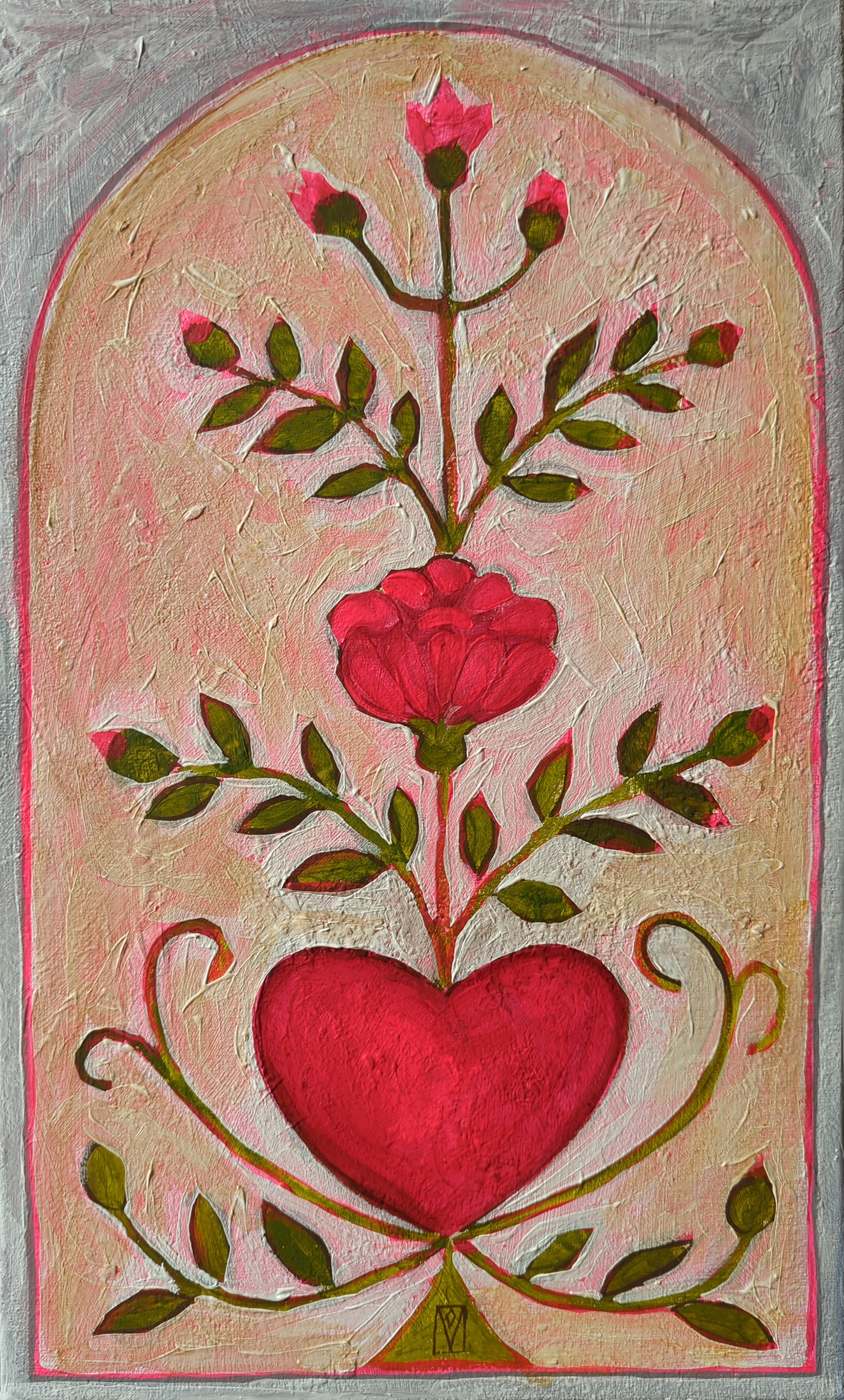 Olha Vlasova, Loving heart, Spring series Olha Vlasova, Loving heart, Spring series
