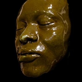 Sculpture, Ass pl vert sur marron, Baptiste Laurent