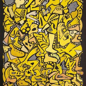 Painting, Runners in Yellow, Mike Jacobs