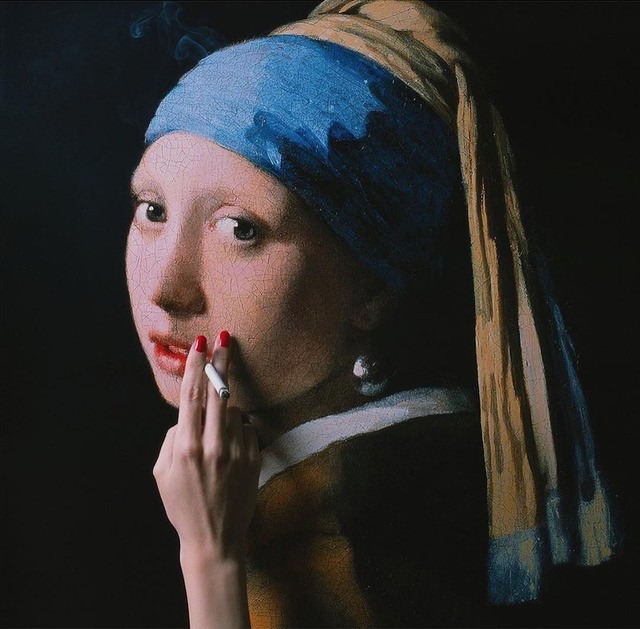 Tyler Shields, Girl with a Pearl Earring (2) Tyler Shields, Girl with a Pearl Earring (2)