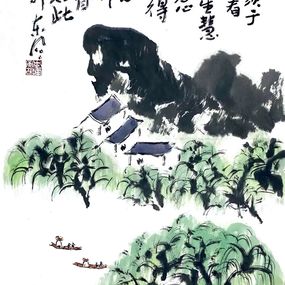 Gemälde, Landscape 89, Li Dongfeng