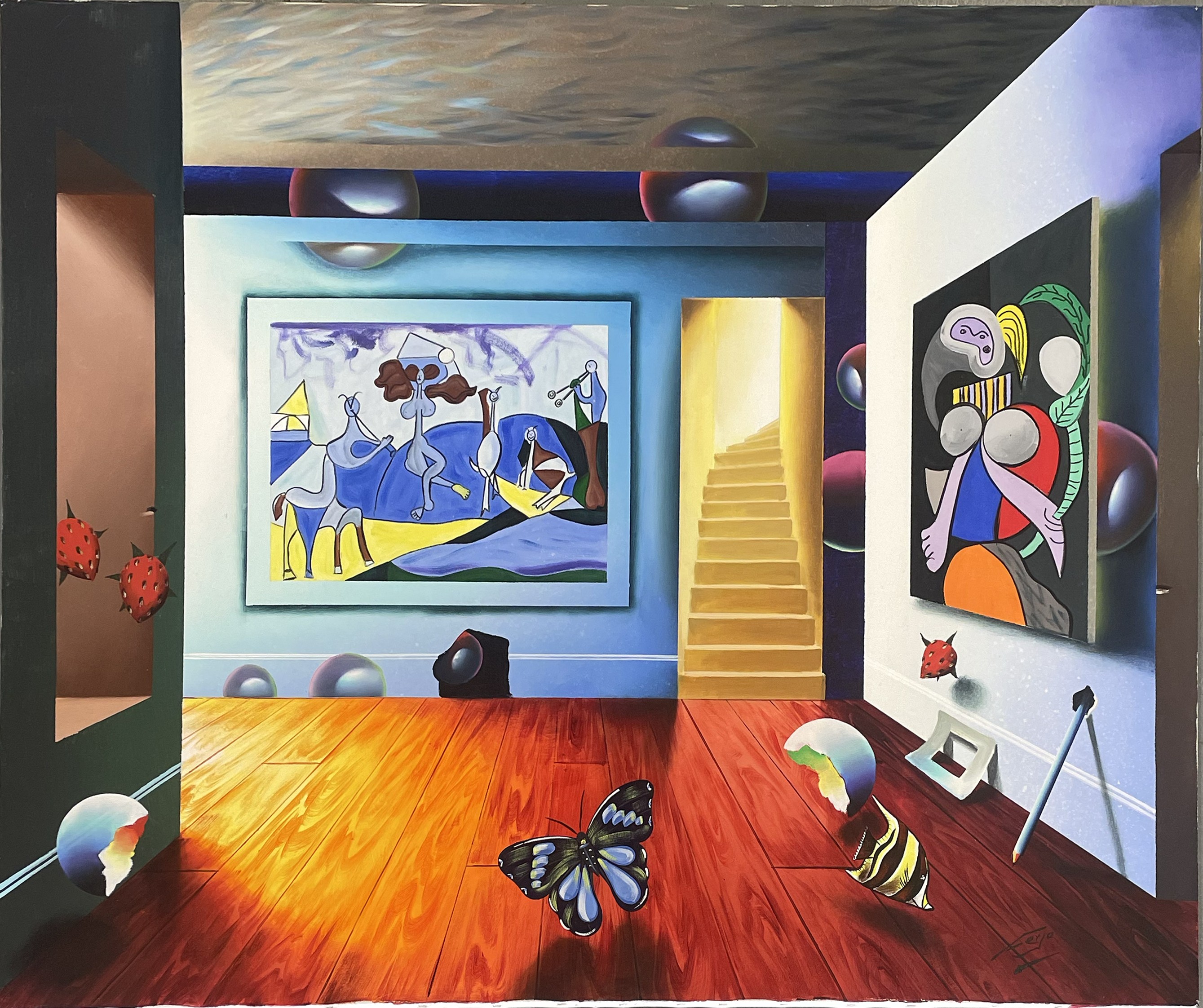 Ferjo, Fernando de Jesus Oliveira, Homage to Picasso Surrealism Ferjo, Fernando de Jesus Oliveira, Homage to Picasso Surrealism