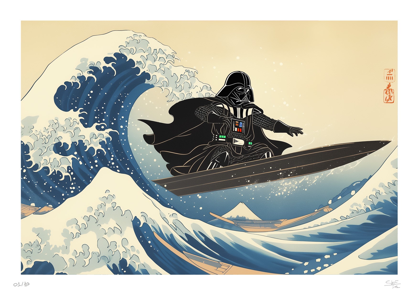 Ske, Kanagawa wave - Dark Vador Ske, Kanagawa wave - Dark Vador