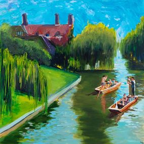 Painting, Cam River, Valerie Le Meur