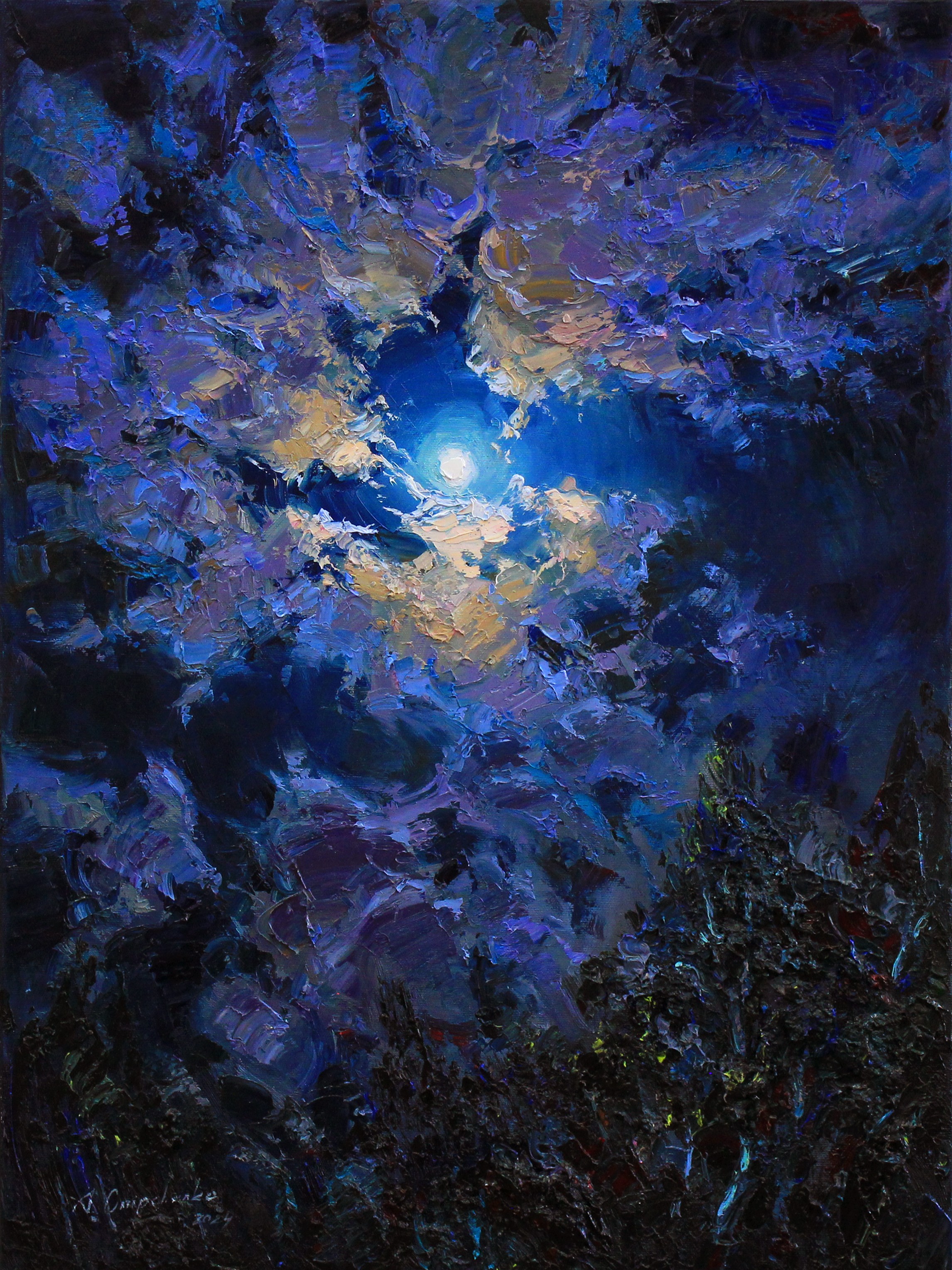 Alisa Onipchenko-Cherniakovska, Full moon night Alisa Onipchenko-Cherniakovska, Full moon night