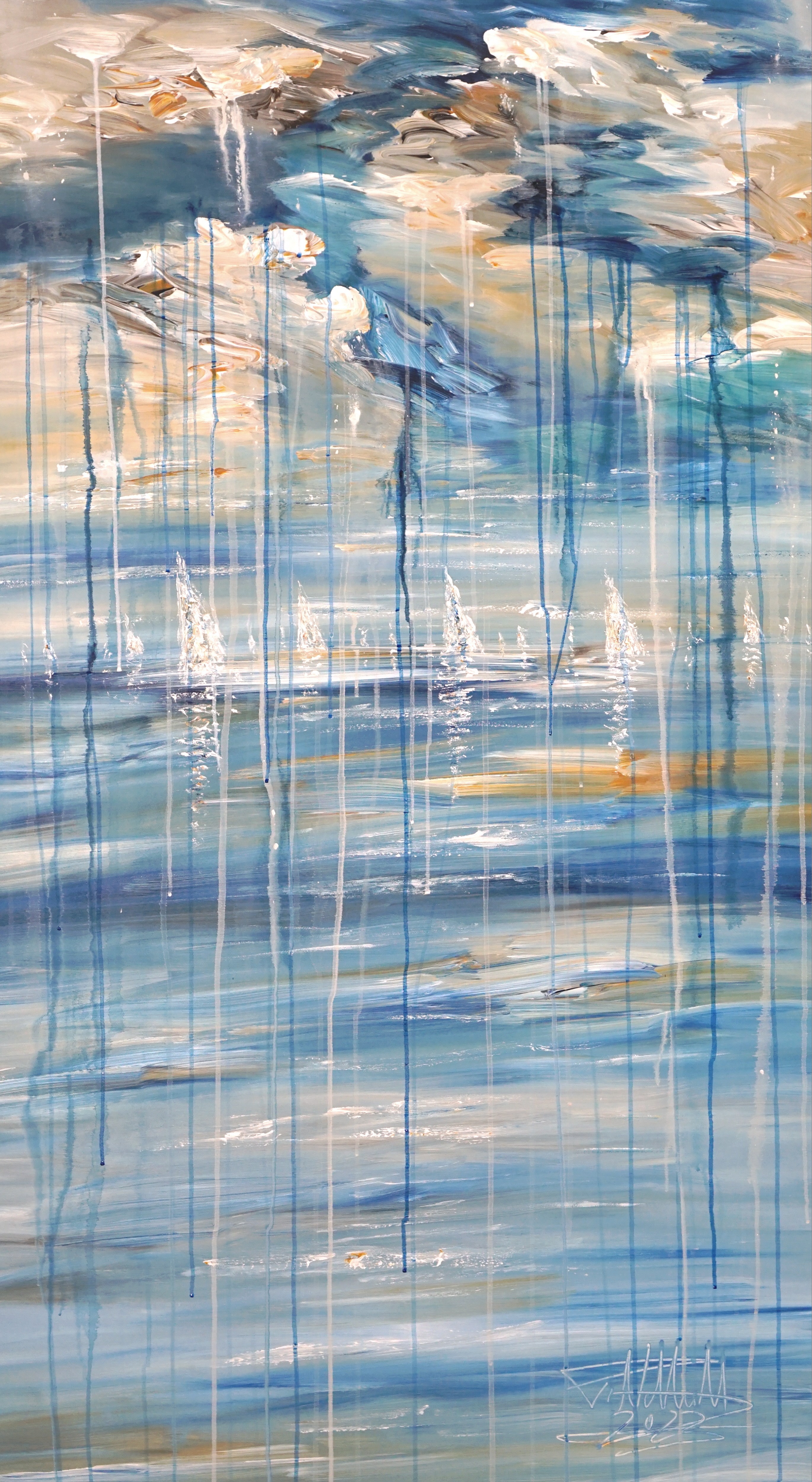 Peter Nottrott, Sail Boats And Clouds L 1 Peter Nottrott, Sail Boats And Clouds L 1