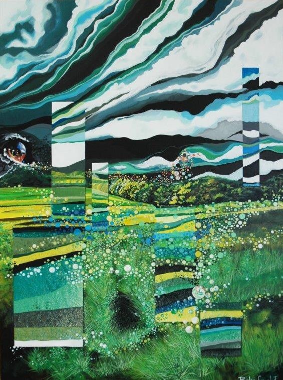 Frédéric Balmefrezol, Miroir Vert - tige Frédéric Balmefrezol, Miroir Vert - tige