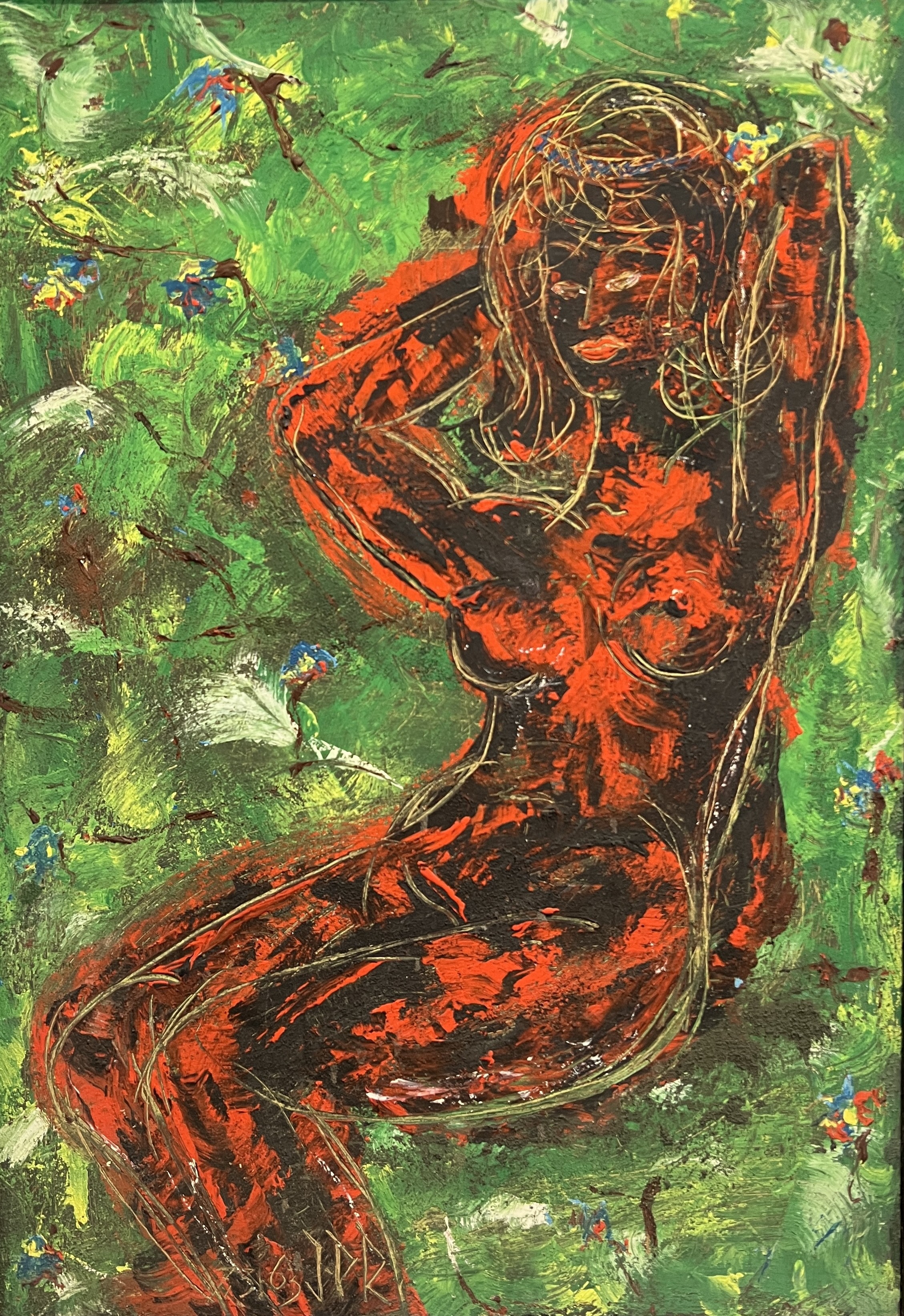 J.P R., Assise nue J.P R., Assise nue