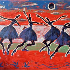 Painting, Repetition, Series of Ballerinas, Ramaz Chantladze